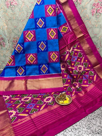 Pochampalli Weave Dolla Silk Saree