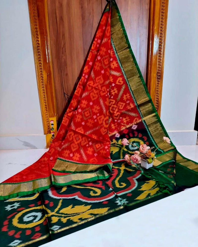 Pochampalli Dolla Silk Ethnic Saree