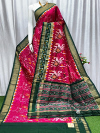 Pochampalli Ikkat Dolla Silk Saree