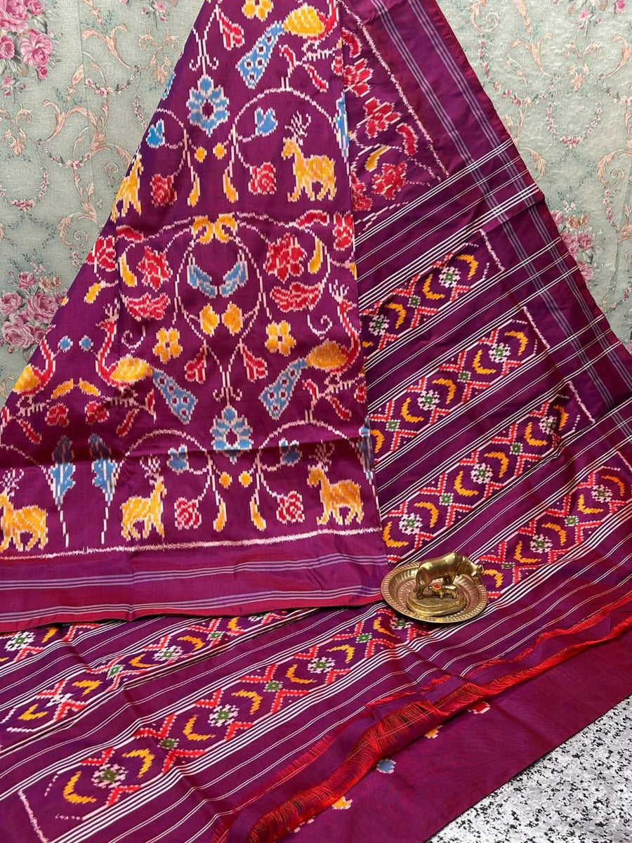 Pochampalli Ikkat Dolla Silk Saree