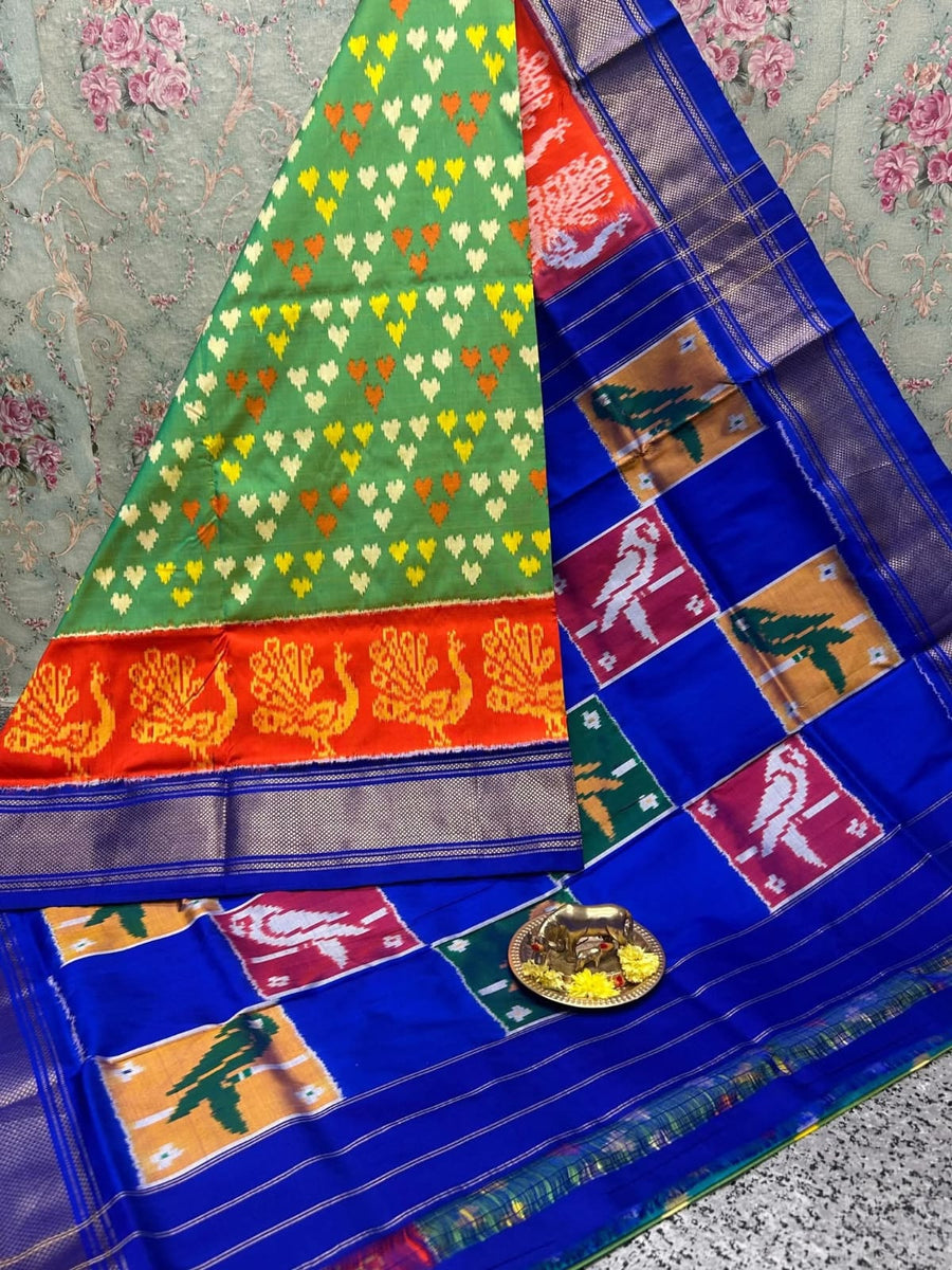 Pochampalli Weave Dolla Silk Saree