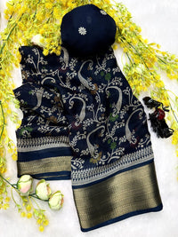 Ajrakh Print Artisan Saree