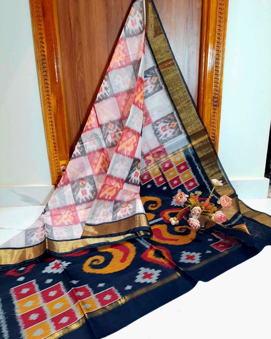 Pochampalli Dolla Silk Designer Saree
