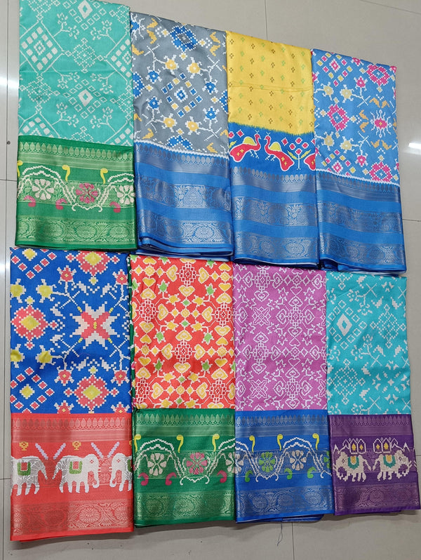 Pochampalli Ikkat Silk Saree - alternate view