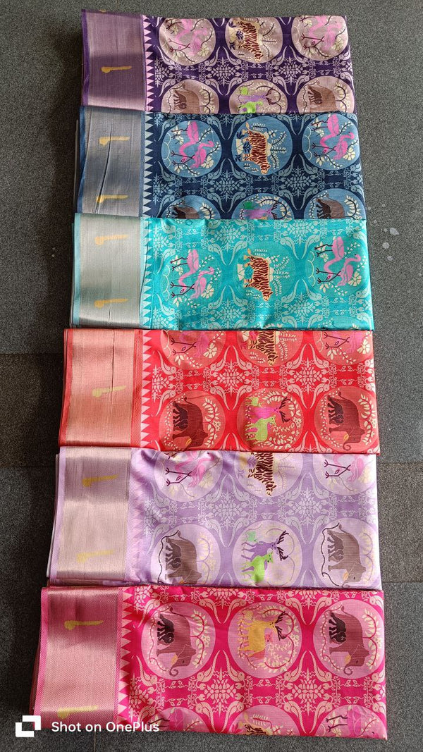 Pochampalli Dolla Silk Designer Saree - alternate view