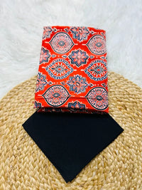 Ajrakh Modal Silk Saree - alternate view